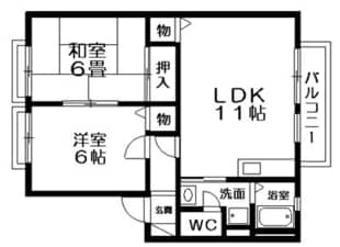 瑞穂館の物件間取画像